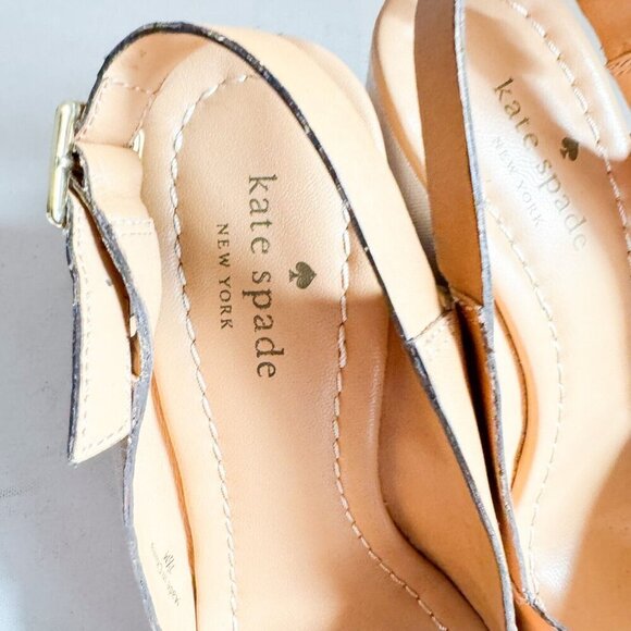 Kate Spade Light Beige wedge heel Sandals 7.5 - Picture 8 of 11